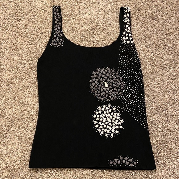 Cyrus Floral beaded Tank Top - Picture 1 of 3